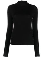 Filippa K pull nervuré à col montant - Noir