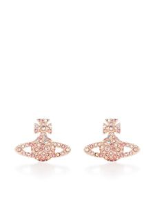 Vivienne Westwood puces d'oreilles Orb serties de cristaux - Rose