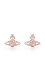 Vivienne Westwood puces d'oreilles Orb serties de cristaux - Rose