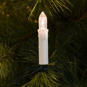 Konstsmide 2037-010 Kerstboomverlichting Binnen werkt op het lichtnet Aantal lampen 20 LED Warmwit Verlichte lengte: 7.6 m