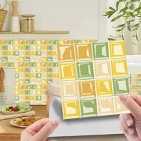 DecoMosaic 10-delige Set 3D Mozaïek Tegelstickers