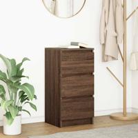 Dressoir 37,5x35x76 cm bewerkt hout bruin eikenkleurig