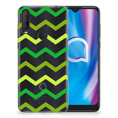 Alcatel 1S (2020) | TPU bumper | Zigzag Groen