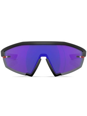 Prada Linea Rossa lunettes de soleil PS 03ZS à monture pilote - Noir