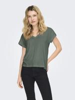 Only Onlfree Life S/s V-neck Lace Top Jrs 15369294 T-shirt Korte Mouw Laurel Wreath Skye Lace