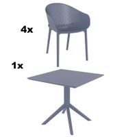 Garden Impressions Sky 5-delig tuinset - donker grijs - thumbnail