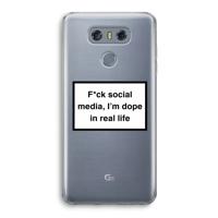 I'm dope: LG G6 Transparant Hoesje - thumbnail