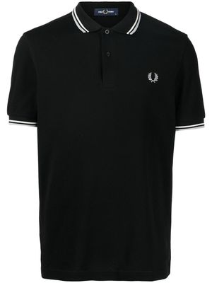 Fred Perry polo à logo brodé - Noir