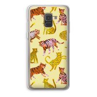 Cute Tigers and Leopards: Samsung Galaxy A8 (2018) Transparant Hoesje