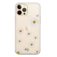 iPhone 12 Pro Max transparant hoesje - Daisies