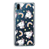 Rainbow Unicorn: Huawei P20 Transparant Hoesje