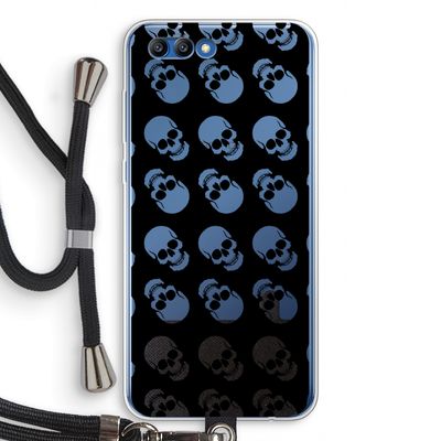 Musketon Skulls: Honor 10 Transparant Hoesje met koord