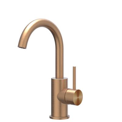 Wastafelkraan IVY Concord Draaibare Uitloop Coldstart RVS316 Geborsteld Mat Koper PVD