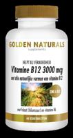 Golden Naturals Vitamine B12 3000mcg 60 Zuigtabletten