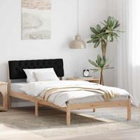 Bedframe Bruin en zwart 100 x 200 cm Massief grenenhout