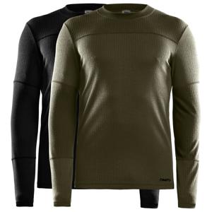 Craft Core Dry ondershirt 2-pack lange mouw black rift heren M