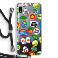 Fruitsticker: Samsung Galaxy A10 Transparant Hoesje met koord