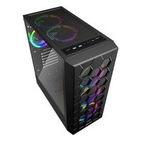 Sharkoon RGB HEX tower behuizing 2x USB-A | 1x USB-C | RGB | Tempered Glass - thumbnail