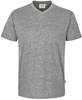 Hakro 226 V-neck shirt Classic - Mottled Grey - 3XL