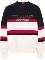 Tommy Hilfiger sweat colour block en coton - Bleu - thumbnail