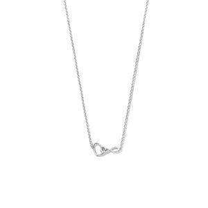 Ketting Hart-Infinity zilver 1,7 mm 42 + 3 cm