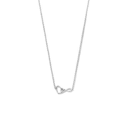 Ketting Hart-Infinity zilver 1,7 mm 42 + 3 cm
