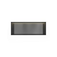 Hotbath &More Inbouwnis - 30 x 80 x 10 cm - Frameless - met LED-verlichting - Geborsteld Gunmetal PVD