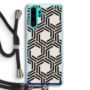 Geometrisch patroon: Huawei P30 Pro Transparant Hoesje met koord