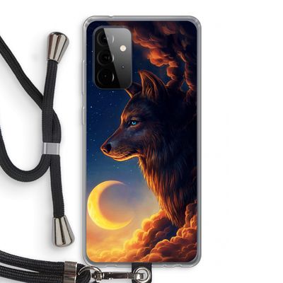Night Guardian: Samsung Galaxy A72 5G Transparant Hoesje met koord