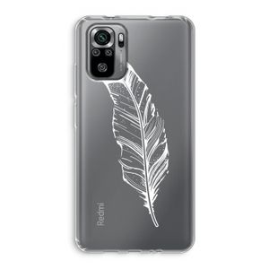 Pluim: Xiaomi Redmi Note 10S Transparant Hoesje