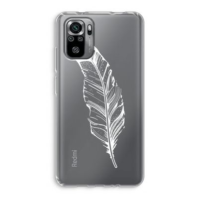 Pluim: Xiaomi Redmi Note 10S Transparant Hoesje