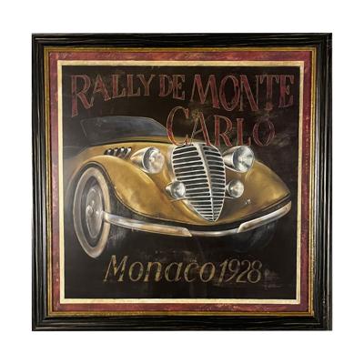 Schilderij met Lijst Rally de Monte Carlo