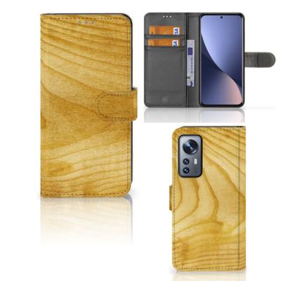 Xiaomi 12 | 12X | Book Style Case | Licht Hout