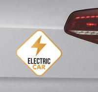Auto bumper sticker electric car Auto bumper sticker electric car