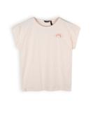NoBell Meisjes t-shirt met knoop - Kasis - Pearled ivoor wit - thumbnail