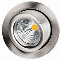 LED inbouwspot 9W 4000K 800 lumen geborsteld staal kantelbaar exclusive SG 903402