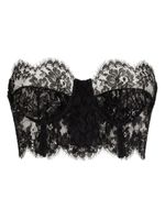 Dolce & Gabbana corset en dentelle à encolure cœur - Noir - thumbnail