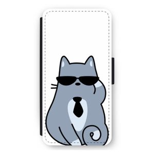 Cool cat: iPhone 12 Pro Max Flip Hoesje