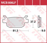 TRW Remblokken, en remschoenen voor de moto, MCB806 Allround organisch