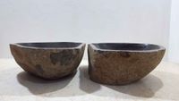Waskommen riviersteen set RM220323AB, 47x35x15 cm - thumbnail