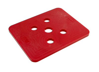 GB drukplaat zonder sleuf 5mm rood; 96 stuks per zak | 96 stuks - GB3491050096