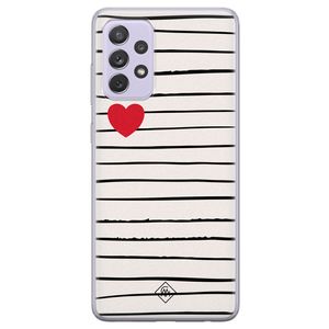 Samsung Galaxy A72 siliconen hoesje - Heart queen
