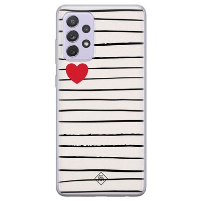 Samsung Galaxy A72 siliconen hoesje - Heart queen