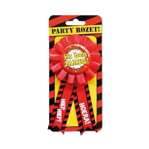 Verjaardag rozet jarige