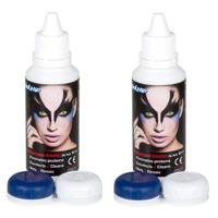 Boland Lenzenkit All- 2x -in-one - Volwassenen - Contactlenzen - bewaar doosjes met vloeistof