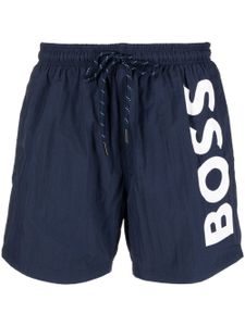 BOSS short de bain à logo imprimé - Bleu