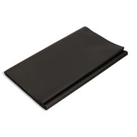 Zwarte afneembare tafelkleden/tafellakens 138 x 220 cm papier/kunststof   -