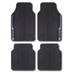 Sparco automatten set - Rubber - Blauw