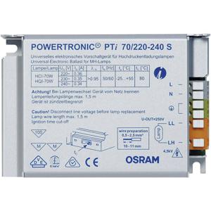 OSRAM Hogedruklamp Elektronisch voorschakelapparaat 70 W (1 x 70 W) voor lichtinbouw, metalen behuizing PTI 70/220-240 S VS20