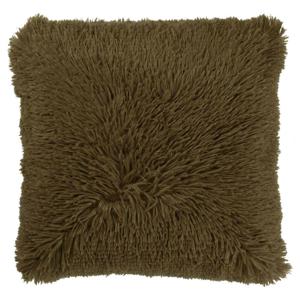 Dutch Decor - FLUFFY - Kussenhoes 60x60 cm - superzacht - XL kussensloop - Military Olive - groen